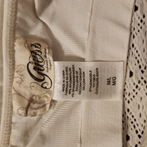 Guess Black button up shirt w/Guess undershirt - Picture 6 of 7